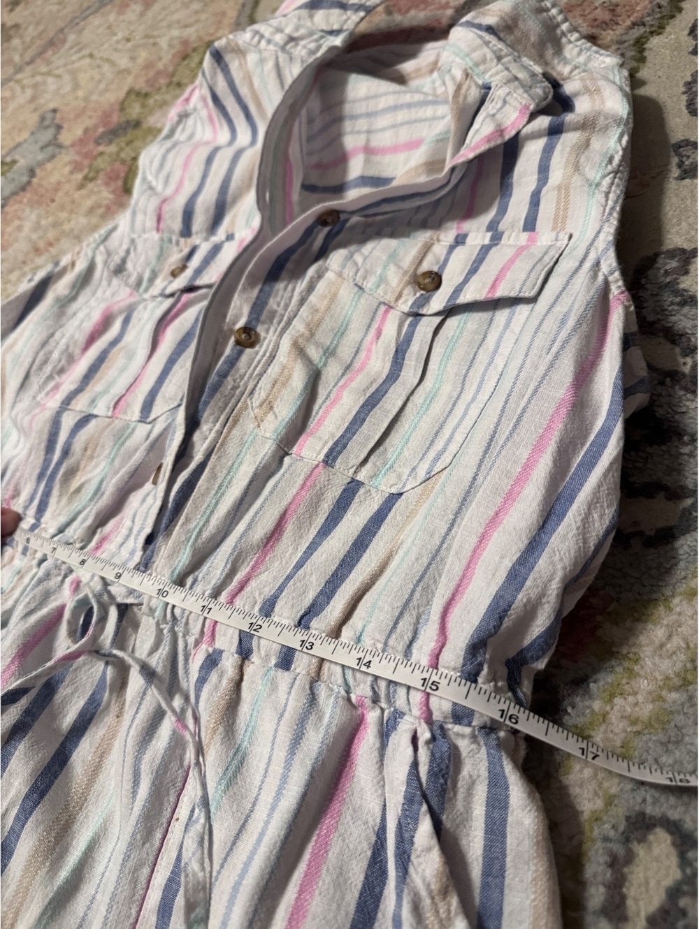 100% cotton drawstring dress - Picture 6 of 9